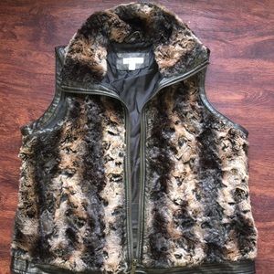 Faux fur vest